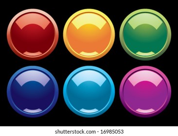Glossy colorful orbs