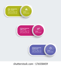 Glossy colorful plastic buttons