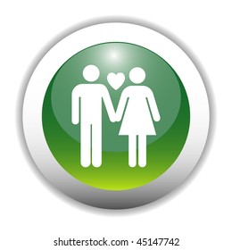 Glossy Couple Sign Button