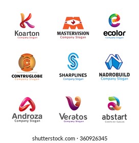 Glossy Creative Letters Design Illustration 