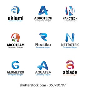 Glossy Creative Letters Design Illustration 