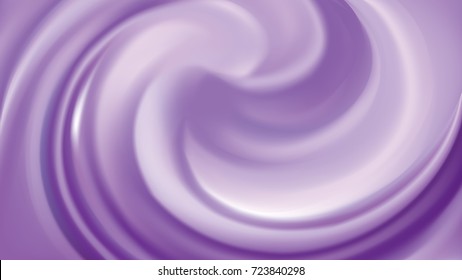 Glossy curvy fond with space for text in dark center. Fluid surface. Appetizing jelly of juicy berries lavender color: dewberry, whortleberry, plum