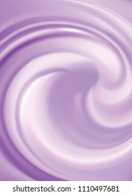 Glossy curvy foundation rose mauve paint water fond with space for text in light center. Gentle magenta cycle sweet milk berry yogurt candy. Appetizing juicy jelly tender lavender color