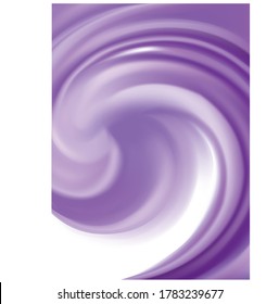 Glossy curvy smooth blur spin whirl motion dark text space design. Fluid surface art logo sign icon symbol frame border. Appetize juicy berry jelly light lavender color: dewberry, whortleberry, plum