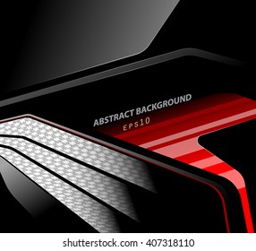 Glossy and dark vector scene abstract background