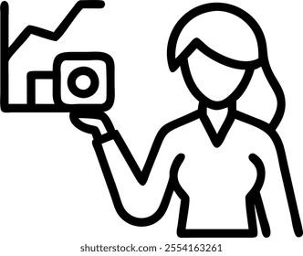 Glossy depiction of a businesswoman investing for Dhanteras concept as Camera movement Pan across the businesswomans focused expression as she makes an investment. Scene Sleek mode