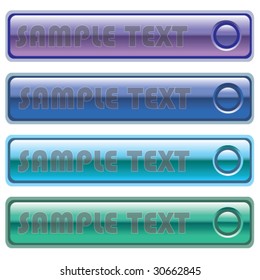 glossy designed buttons