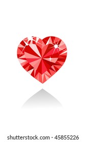 glänzendes Diamantherz