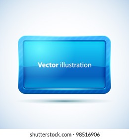 Glossy Display Screen vector background. Eps 10 for your business website.