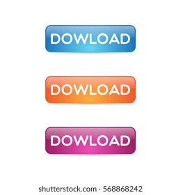 Glossy Download Buttons