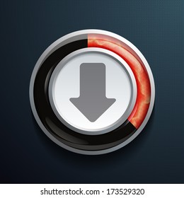  glossy download.Vector illustration for your design.
