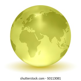 Glossy Earth Globe