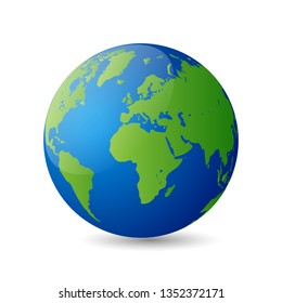 glossy earth globes illustration vector image