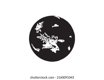 Glossy earth icon vector image.World globes and map vector image.Globe with south america vector image
