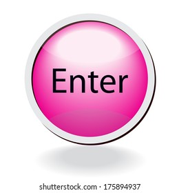 glossy enter button
