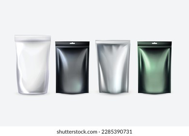 glossy food bag mockup collection