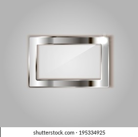 Glossy frame, vector illustration