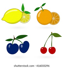 Glossy fruit set