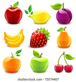 Glossy fruit set