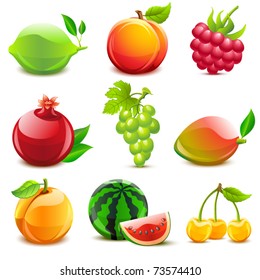 Glossy fruit set