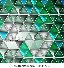 Glossy Geometric Triangles Background