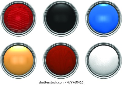  Glossy Glass Buttons for Icons