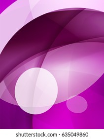 Fondo abstracto de burbuja brillante de vidrio con líneas onduladas. Ilustración del vector