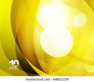 Glossy Glas glänzende Blase abstrakter Hintergrund, Wellenlinien. Vektorgrafik