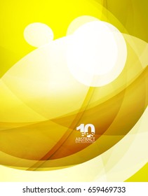 Fondo abstracto de burbuja brillante de vidrio brillante, líneas onduladas. Ilustración del vector