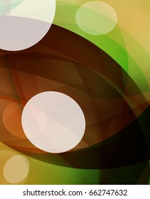 Glossy glass shiny bubble abstract background, wave lines. Vector illustration