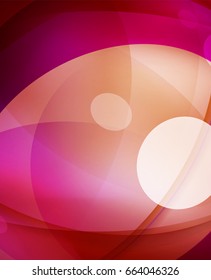 Fondo abstracto de burbuja brillante de vidrio brillante, líneas onduladas. Ilustración del vector