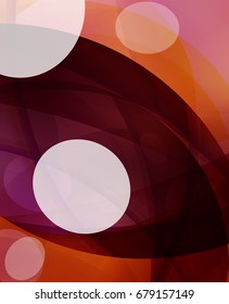 Fondo abstracto de burbuja brillante de vidrio brillante, líneas onduladas. Ilustración del vector