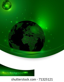 Glossy Globe Vector Background