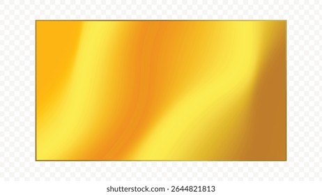 Glänzend goldener Hintergrund auf transparentem Hintergrund. Glänzende metallische Textur, glänzender Folieneffekt. Perfekt für luxuriöse Designs, digitale Overlays oder festliche Kulissen. Reichhaltige, elegante, leuchtende Oberfläche.