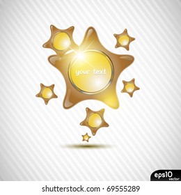 Glossy-Goldstar (Sprachblase)