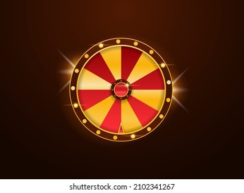 glossy golden red luxury lucky spin wheel roulette