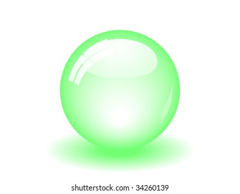 Glossy Green Ball