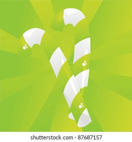 glossy green candies background