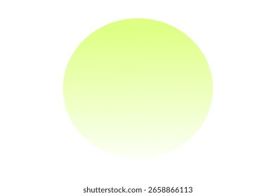 Bola gradiente verde brilhante com sombreamento suave e iluminação suave — perfeito para elementos de design vetorial mínimos, modernos e abstratos.