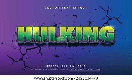 Glossy Green Yellow 3D editable text effect, suitable for promotion, product, headline