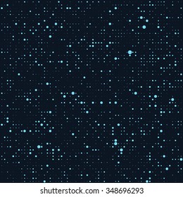 Glossy halftone rounds. Stylized stars in the night sky. Background seamless texture. Circle set. Vector illustration. Corporate, Media, Technology styles vector logo design template. transparent