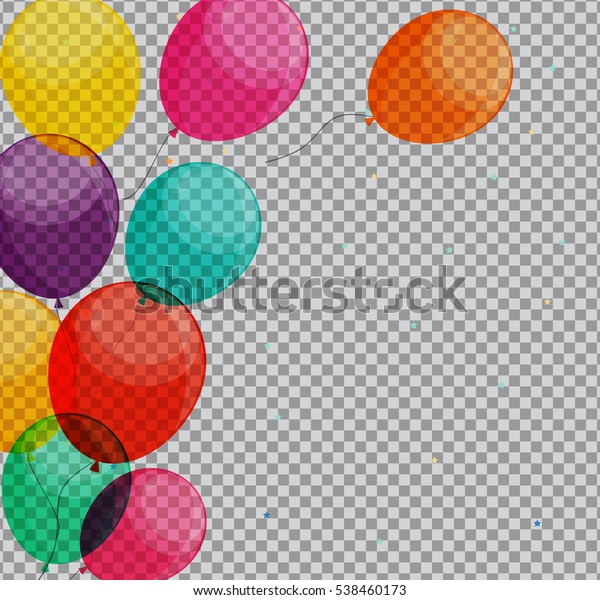 Ballons D Anniversaire Joyeux Noel Sur Fond Image Vectorielle De Stock Libre De Droits