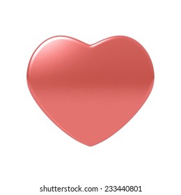 Glossy heart. Highly detailed vector illustration.