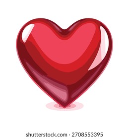 Ilustración de estilo macro de Vector de corazón brillante