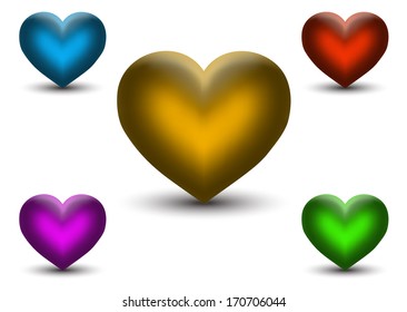Glossy Hearts