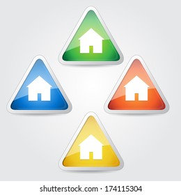 Glossy Home Button Icon