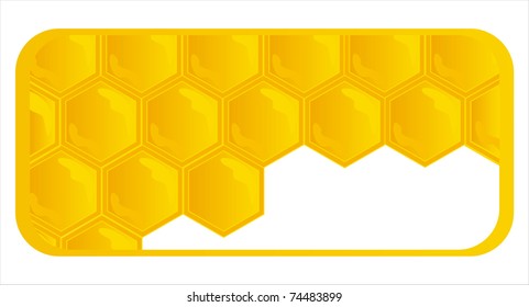 glossy honeycombs banner
