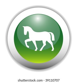 Glossy Horse Sign Button