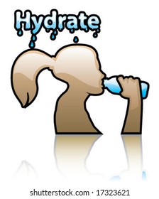Glossy Hydrating Illustration