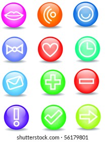 glossy icon set
